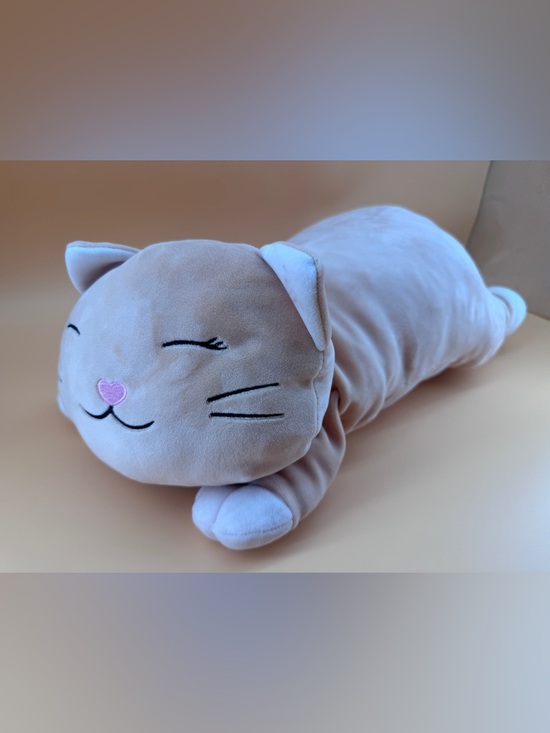 Go! Games Snoozimals 20" Peach Kitty Cat Plush Toy - Picture 2 of 11